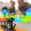 Electric Train Set with Magnetic Tracks and Motorized Car 7