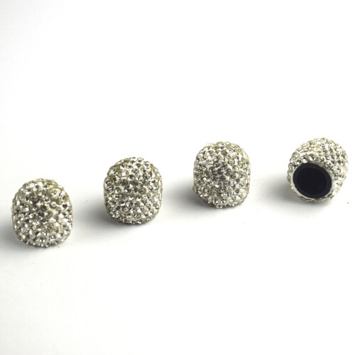4 τεμάχια Universal Jeweled Bling Rhinestone Βαλβίδες ελαστικών τροχών Κάλυμμα καπακιού