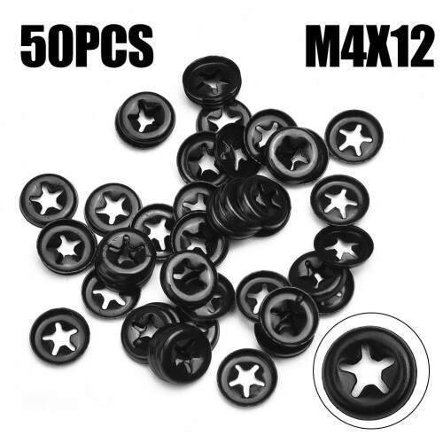 Locking Washer Clip Fastener 50 pcs 12 mm x 0.25 mm
