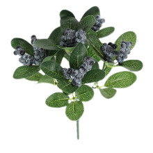 Liquidation ! Tiges artificielles de myrtilles et de baies de neige pour vases, table et décoration – Compatibles avec les compositions florales