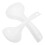 Rice Ladle Spoon White PP 6 Pieces 1