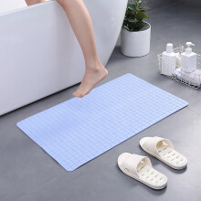 Tapis de baignoire antidérapant avec ventouses et trous d'évacuation, inodore, lavable en machine – Compatible avec les baignoires standard