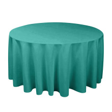 Round Disposable Plastic Tablecloth Green 60 in