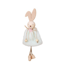 Paashaasje als hangdecoratie, 18 cm grote gekleurde konijnenfiguur voor een vrolijk paasfeest, als cadeautje of decoratie voor thuis.