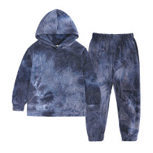 Kids Tie-Dye 2-Piece Hoodie & Pants Set for Girls, Spring Long Sleeve Sweater Suit, Size 6 (F,130)