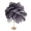 Feather Table Lamp 3 Color Dimmable Touch Bedside Light USB Gray Modern Decor 1