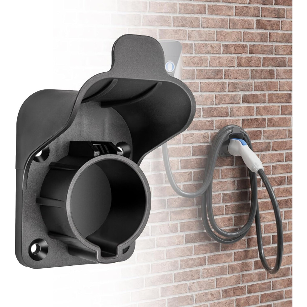 Ev Charger Holder For Sae J1772 Cable Â Wall-Mount Cord Organizer, Space-Saving Portable Ev Charging Hanger 9122141090625