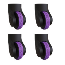 4Pcs Luggage Wheel Cover Silicone Cover Suitcase Wheel Cover Reduce Noise Luggage Spinner Wheel Cover for Most Caster