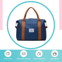 Expandable Gym Duffle Bag for Sports and Travel with Large Capacity Water-Resistant Oxford Fabric