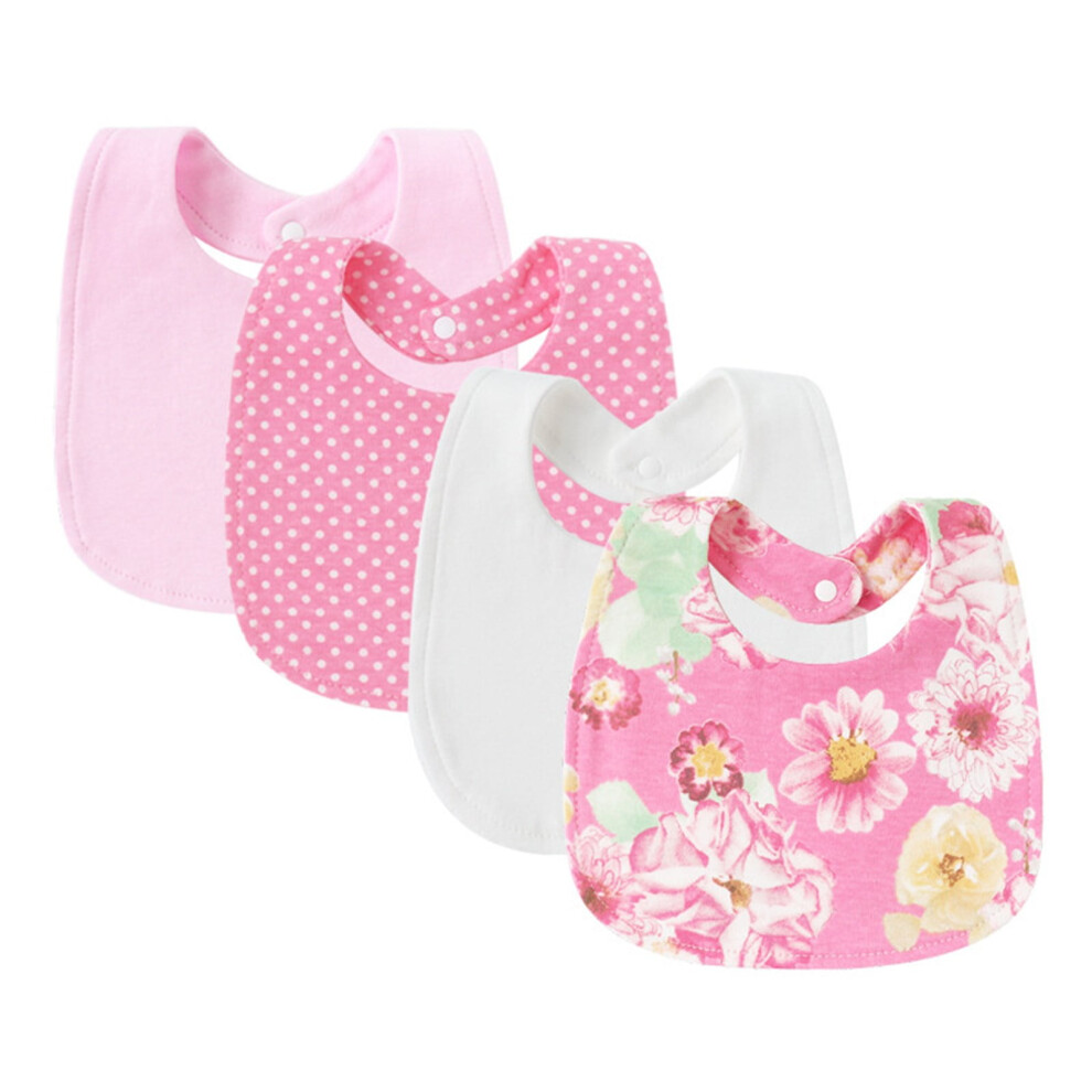 4pcs Newborns Drooling Bib Breathable Burp Cloth for 0-24 Months Baby Comfortable Saliva Towel for Toddler