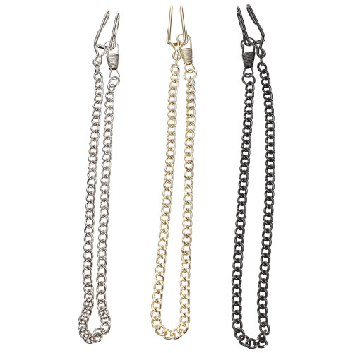 3pcs Pocket Watch Chain Multi-use Iron Chain Pants Chain Decorative Chains