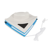 Triangle Magnetic Glass Cleaner with Wiper Blade for Single-Pane Windows 0.12-0.31in