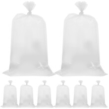 Clear Plastic Cotton Candy Bags for Convenient Storage and Professional Presentation 100 Count 30x60cm