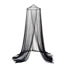 Glowing Star Bed Canopy for Girls – Princess Starry Net Curtains, Compatible with Single/Twin/Full/Queen Beds (Black)