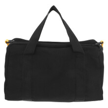 Raindrops Black Canvas Tool Bag with Large Capacity and Zipper for Working Portable and Durable 12.5 x 8.5 x 6.5 inches