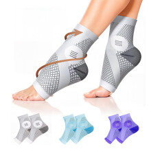 3 Pairs Ankle Compression Socks, Toeless/Open Toe, for Men & Youth – Athletic Support, Plantar Fasciitis Relief, Running – Compatible with All