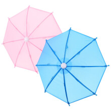 ROSENICE 2Pack Miniature Doll Umbrellas Dollhouse Miniature Decoration For Indoor Display Collectors present