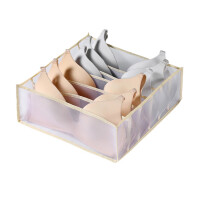 Washable Wardrobe Clothes Organizer Box – Foldable Mesh Nylon Storage for Underwear, Socks & More, Space-Saving Solution