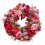 Silk Peony Wreath Red 40cm Handmade Artificial Garland 1