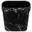 Modern Oval Trash Can Plastic Narrow Garbage Bin Stain Resistant for Homeowners 1Set 1