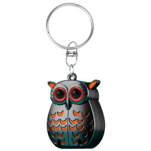 Owl Keychain Nail Clipper, Stainless Steel for Thick Nails, Easy-Hold Design, Compatible with ANMUYUM (Black, 1.260.5in)