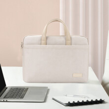 13.3-14" Laptop Bag – Lightweight Business Briefcase, Waterproof Polyester & Velour, Scratch-Resistant, Stylish for Work & Travel