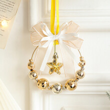 Christmas Gift Bag Bows, Car Wreath, Hanging Balls, Door & Tree Decor – Holiday Ambience & Scene Arrangement