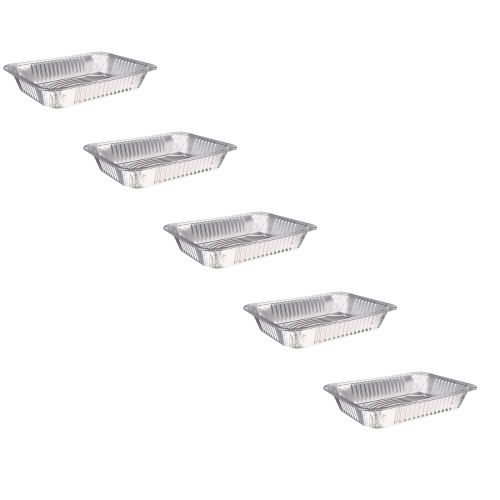 Aluminum Foil Trays Oven-Safe 3700ml 5-Pack