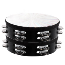 Tambourines For Adults Tambourine Drum Iron 2Pcs Orff Design For Band Performances