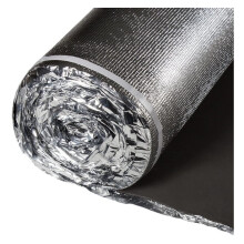 3in1 Flooring Underlayment - Vapor Barrier Padding - IIC 65 - - 2mm - Silver - 100 sf/roll