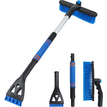 Snow Brush & Ice Scraper 32 inch Aluminum Extendable with