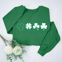 Women's St. Patrick's Day Sweatshirt Round Neck Long Sleeve with St. Patrick's Print Casual and Festive Style