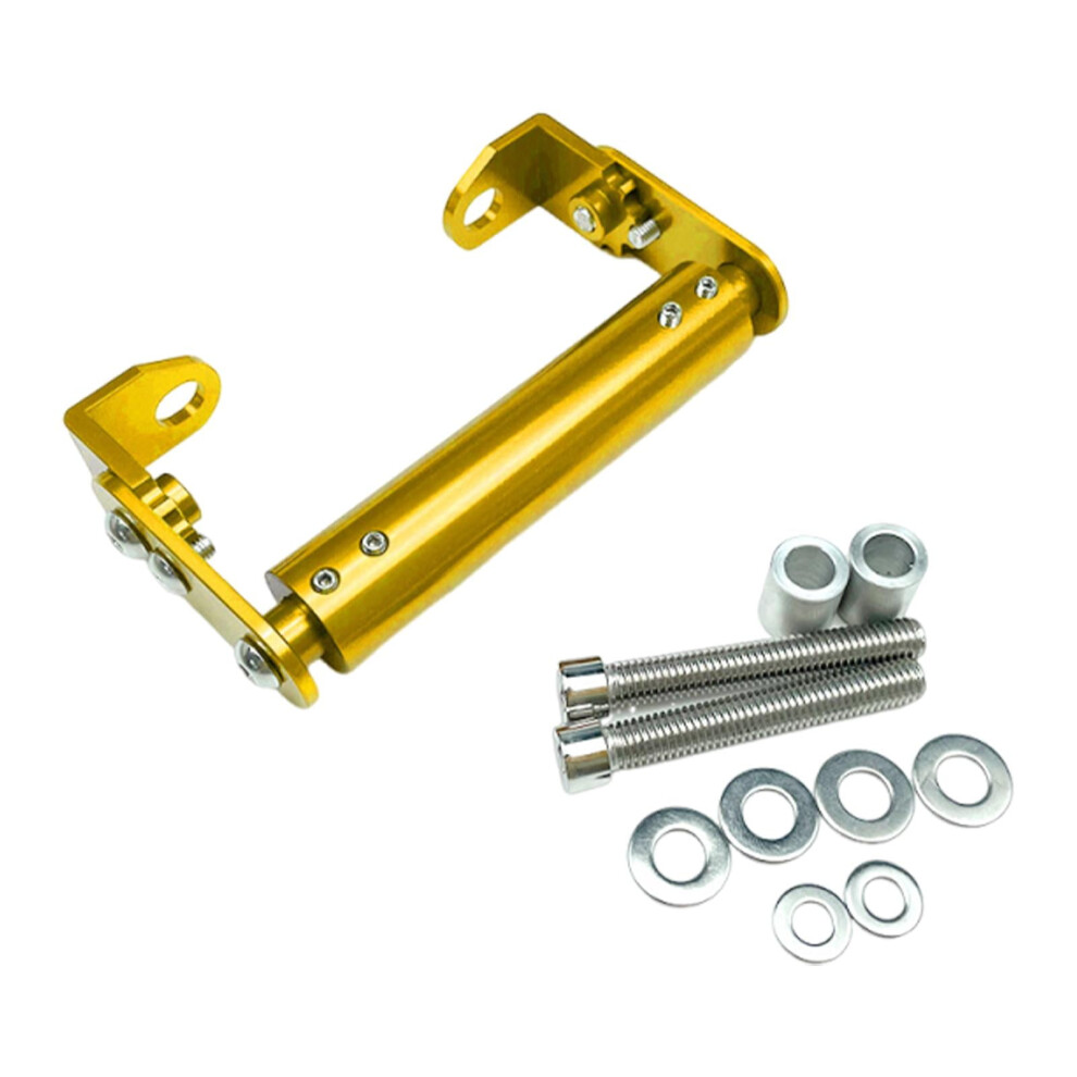 Motorcycle Navigation Bracket Handlebar Expansion Rack With Mounting Hardware Yellow 9558830237437