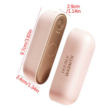 Magnetic Detachable Hand Warmer | 2-In-1 Usb Rechargeable | 3 Heat Settings | Portable Pocket Warmer for Outdoor & Camping
