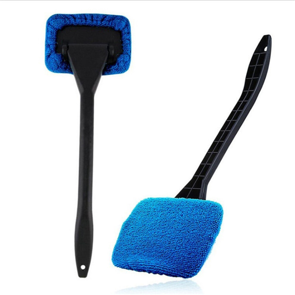Windshield Cleaner With Microfiber Pad, Car Window Cleaning Tool,Interior And Exterior Auto Glass Wiper 9341593672115