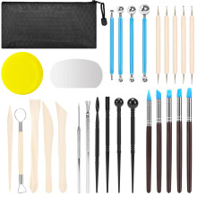 Clay Sculpting Tool Kit 28-Piece for Polymer and Air-Dry