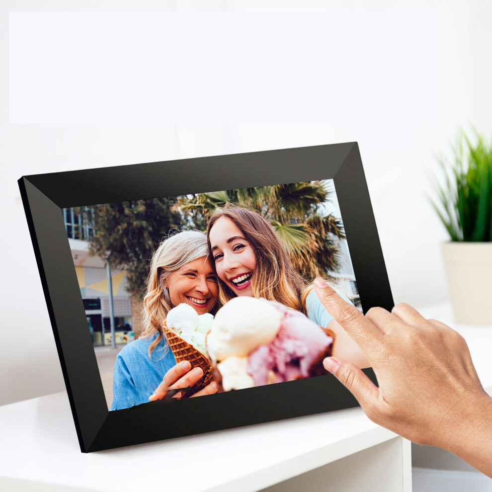 10.1" Wifi Smart Digital Photo Frame, 1280X800 Ips Hd Touchscreen, Auto-Rotate & Slideshow, Remote Sharing Via App 9362892459986