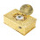 Classical Wind Up Singing Bird Decorative Music Box with European Embossed Pattern Alloy Construction Ornament Gift 1