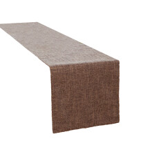 Coffee Sheer Table Runner Polyester 30x210 cm