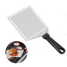 Velká grilovací špachtle, špachtle na grilovací plotýnku BBQ, špachtle z nerezové oceli s ostřími hranami, příslušenství pro