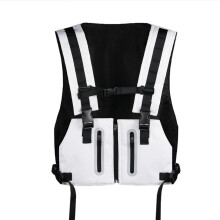 Chest Pack Vest Outdoor Sports Fitness Men'S Reflective Top Cycling Fishing