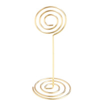 Golden Round Photo Holders Carbon Steel 24pcs