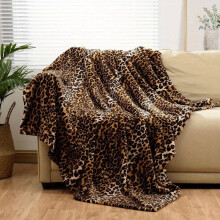 [Coperta morbida] Coperta in flanella di pile super morbida con stampa leopardata | Anti-pilling, comfort per tutte le stagioni per adulti e ragazzi
