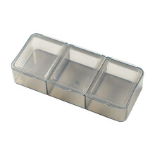 3-Compartment Portable Pill Box – Transparent, Compact, Travel-Friendly, Compatible with Daily Medication Routine