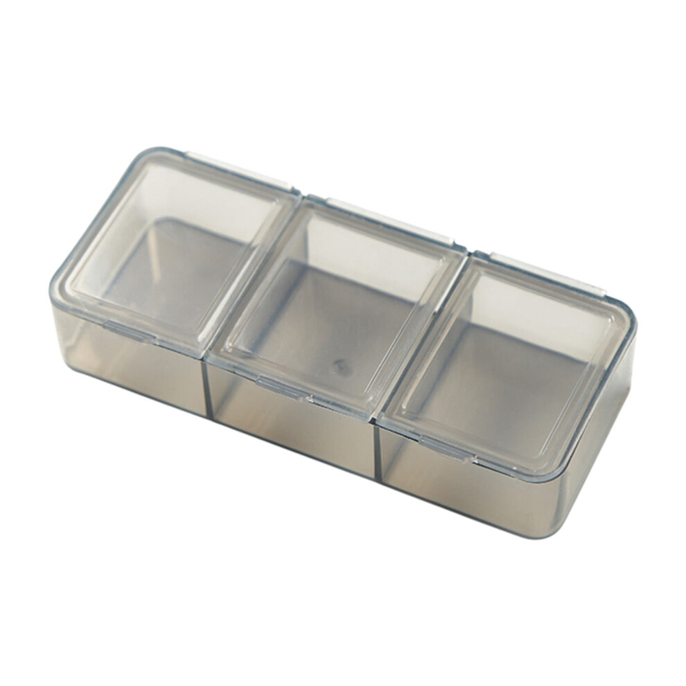 3-Compartment Portable Pill Box â Transparent, Compact, Travel-Friendly, Compatible with Daily Medication Routine
