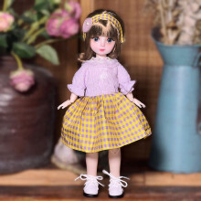 Loli Doll Dress-Up Set: 30cm Jointed Doll with Painted Lips, Smooth Unpainted Body, Compatible with Loli Doll Accessories