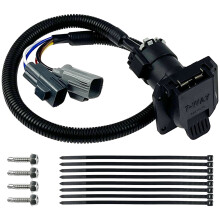 7 Way RV Blade Trailer Wiring Harness for 2020-2024 Ford F-250, F-350, F-450, F550, F650 Super Duty, Plug and Play