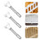 Door Knob Plate Iron Safety Protection 4 pcs 1