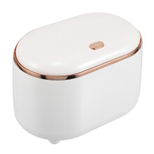 Small Trash Can with Lid Grip Desktop Office Baby