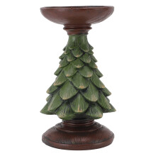 Portacandele in resina a forma di albero di Natale – Supporto vintage per lumini da soggiorno, cucina, centrotavola, decorazione per interni/esterni